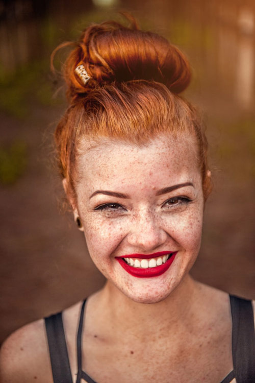 Redhead Girl Smiling